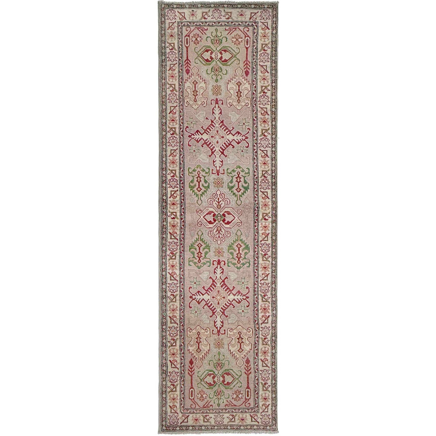 Hand Knotted Kazak Runner 2' 5" x 10' 2" (ft) - No. G37559