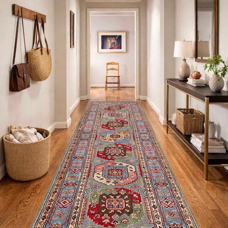 Traditional Style Waziri Carpet Runner 2' 7" x 9' 10" (ft) - No. G37560