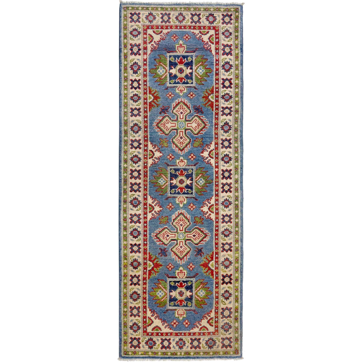 Hand Knotted Kazak Runner 2' 0" x 6' 0" (ft) - No. G37563