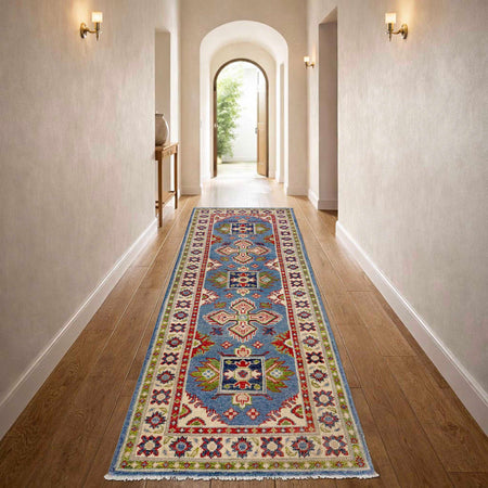 Hand Knotted Kazak Runner 2' 0" x 6' 0" (ft) - No. G37563