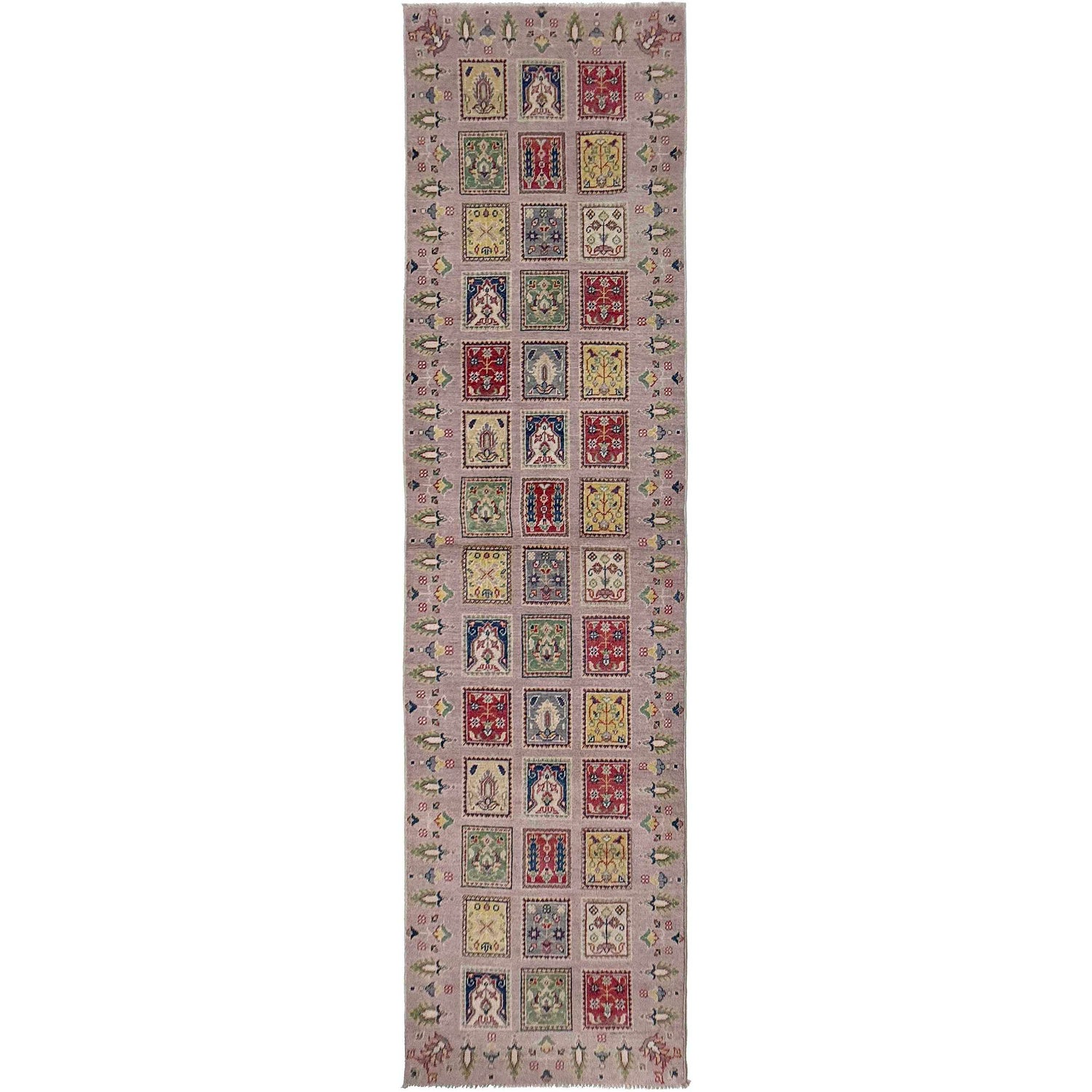Pink Color Bakhtiar Carpet Runner 2' 9" x 10' 2" (ft) - No. G37565