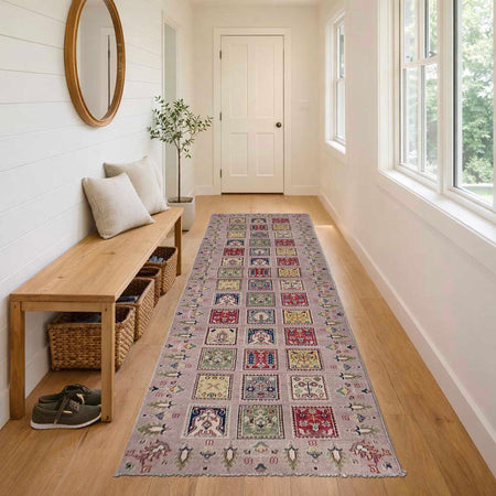 Pink Color Bakhtiar Carpet Runner 2' 9" x 10' 2" (ft) - No. G37565