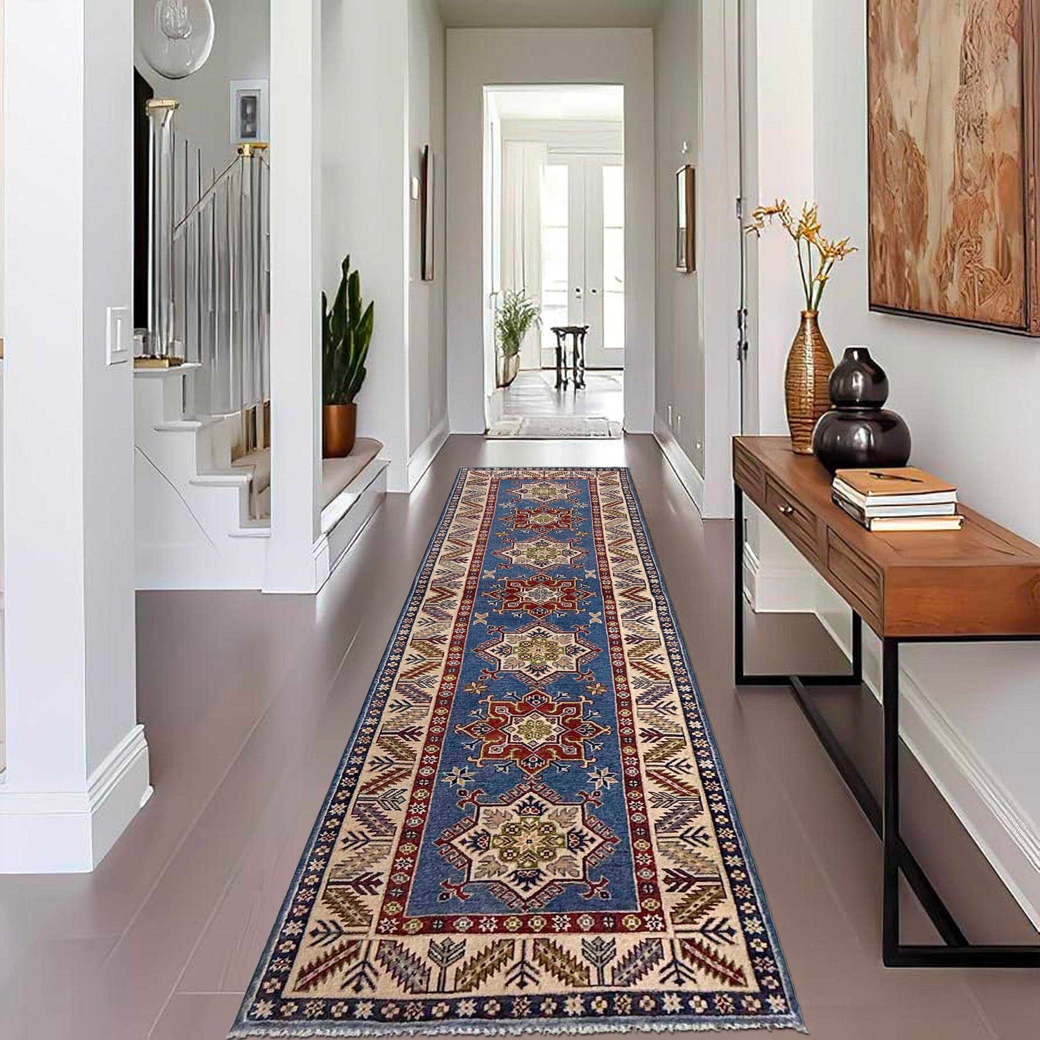 Oriental Kazak Runner 2' 8" x 9' 9" (ft) - No. G37569