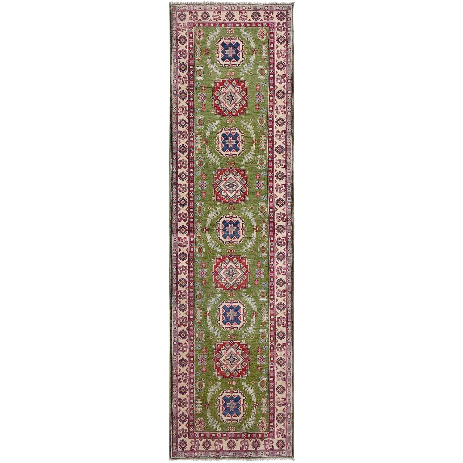 Hand Knotted Kazak Runner 2' 8" x 9' 11" (ft) - No. G37570