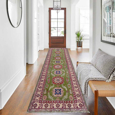 Hand Knotted Kazak Runner 2' 8" x 9' 11" (ft) - No. G37570