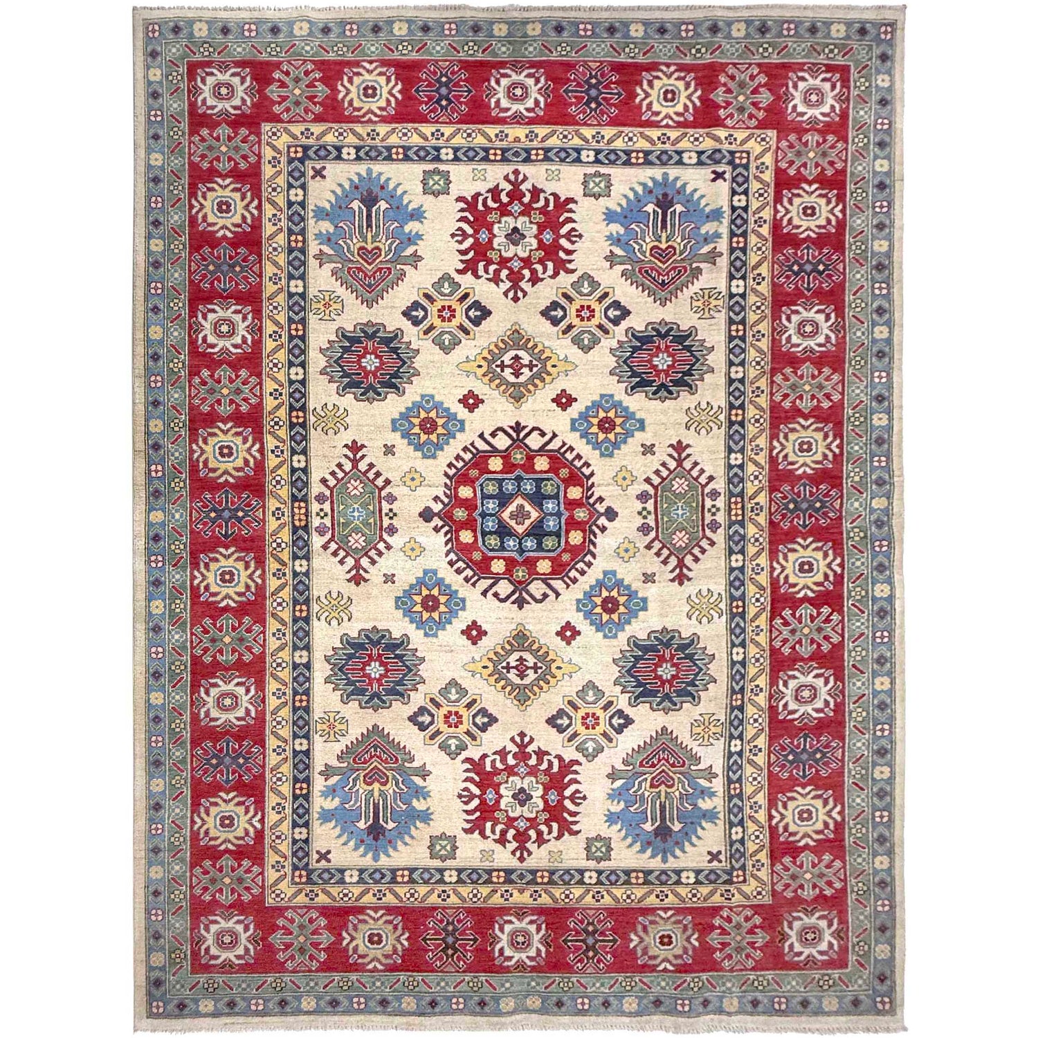 Oriental Kazak Rug 6' 6" x 10' 0" (ft) - No. G37573