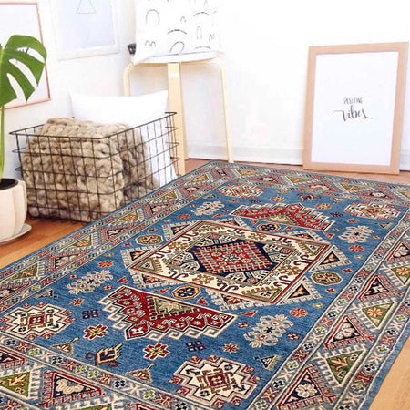 Oriental Kazak Rug 5' 0" x 6' 11" (ft) - No. G37581