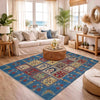 Blue Color Bakhtiar Rug 4' 11" x 6' 6" (ft) - No. G37584