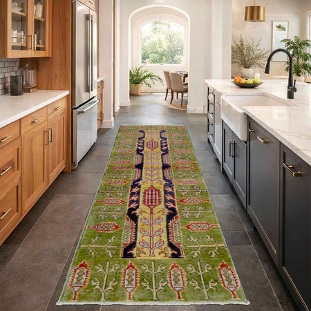 Hand Knotted Kazak Runner 1' 11" x 6' 3" (ft) - No. G37593