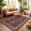 Hand Knotted Kazak Rug 4' 10" x 7' 3" (ft) - No. G37597