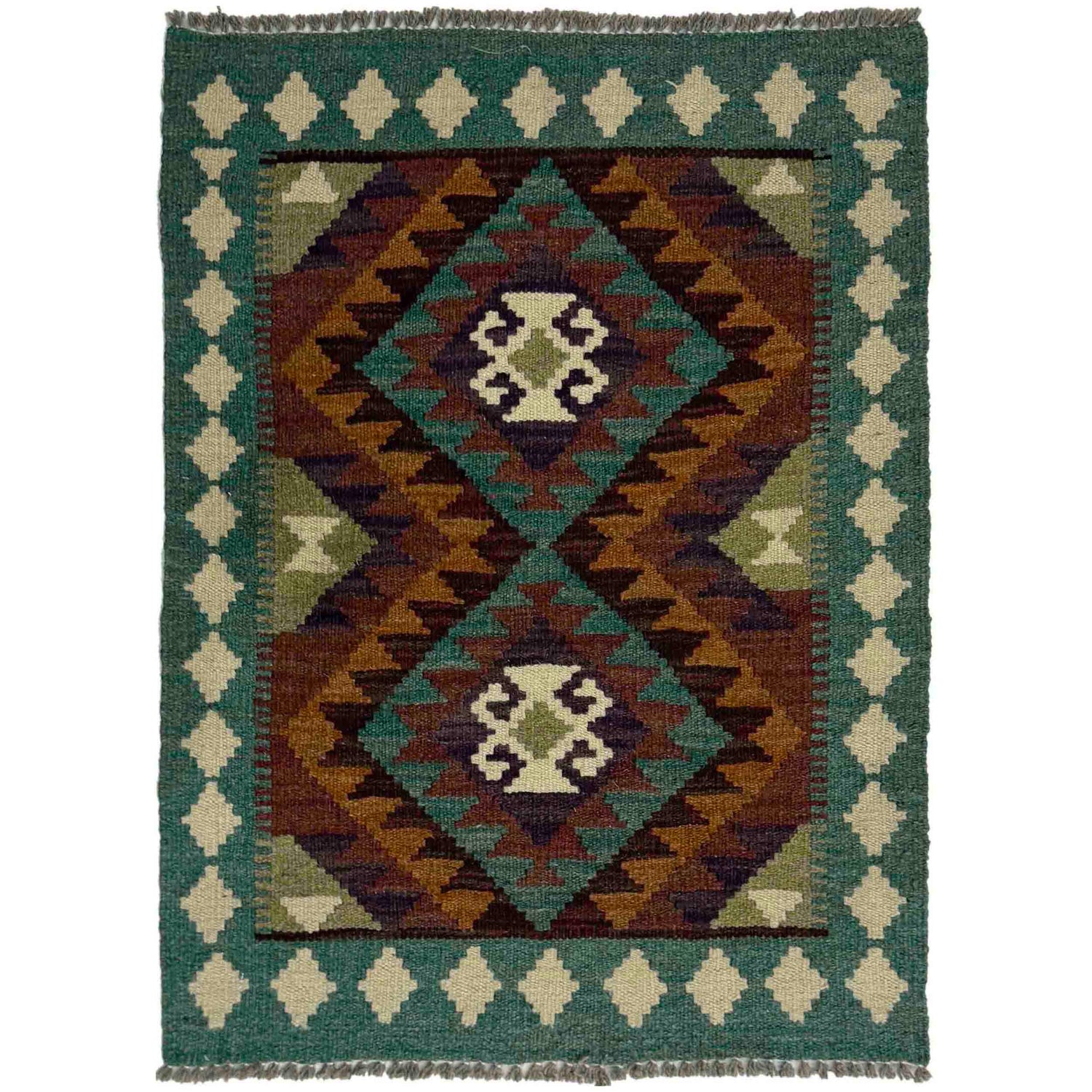 Handmade Vegetable Kelim 2' 0" x 2' 9" (ft) - No. G38846