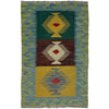 Handmade Vegetable Kelim 1' 10" x 2' 10" (ft) - No. G38857