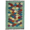 Handmade Vegetable Kelim 1' 11" x 2' 9" (ft) - No. G38864