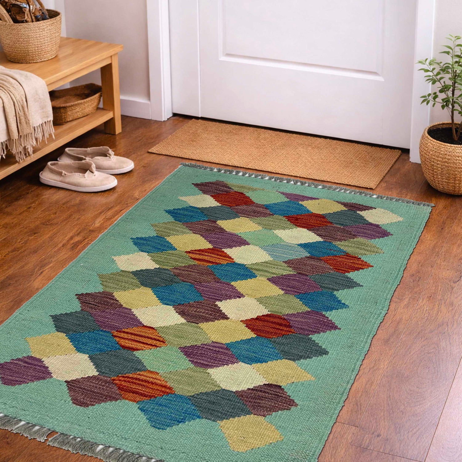 Handmade Vegetable Kelim 1' 11" x 2' 9" (ft) - No. G38864