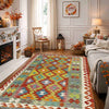 Handmade Vegetable Kilim 3' 11" x 6' 5" (ft) - No. G38876