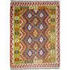 Handmade Vegetable Kilim 4' 5" x 6' 4" (ft) - No. G38880