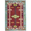 Handmade Vegetable Kilim 4' 5" x 6' 7" (ft) - No. G38881