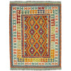 Handmade Vegetable Kelim 5' 1" x 6' 4" (ft) - No. G38886