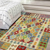 Handmade Vegetable Kelim 5' 1" x 6' 5" (ft) - No. G38888