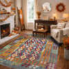Handmade Vegetable Kilim 4' 10" x 6' 8" (ft) - No. G38892