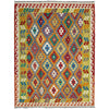 Handmade Vegetable Kelim 4' 10" x 6' 8" (ft) - No. G38897