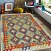 Handmade Vegetable Kilim 5' 1" x 6' 5" (ft) - No. G38906