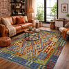 Handmade Vegetable Kilim 5' 0" x 6' 5" (ft) - No. G38908