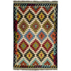 Handmade Vegetable Kilim 3' 3" x 4" 10" (ft) - No. G38916