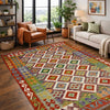 Handmade Vegetable Kelim 4' 11" x 6' 6" (ft) - No. G38928