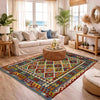 Handmade Vegetable Kilim 5' 1" x 6' 0" (ft) - No. G38934