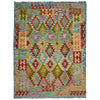 Handmade Vegetable Kelim 5' 0" x 6' 7" (ft) - No. G38937