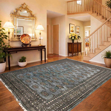 Handmade Bokhara Rug 6' 8" x 9' 8" (ft) - No. G39157