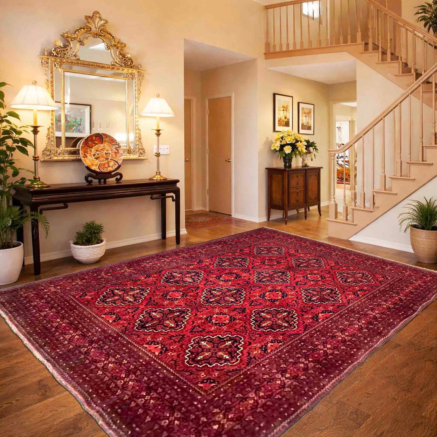 Fine Red Khal Mohammadi Rug 6' 6" x 8' 6" (ft) - No. G39432