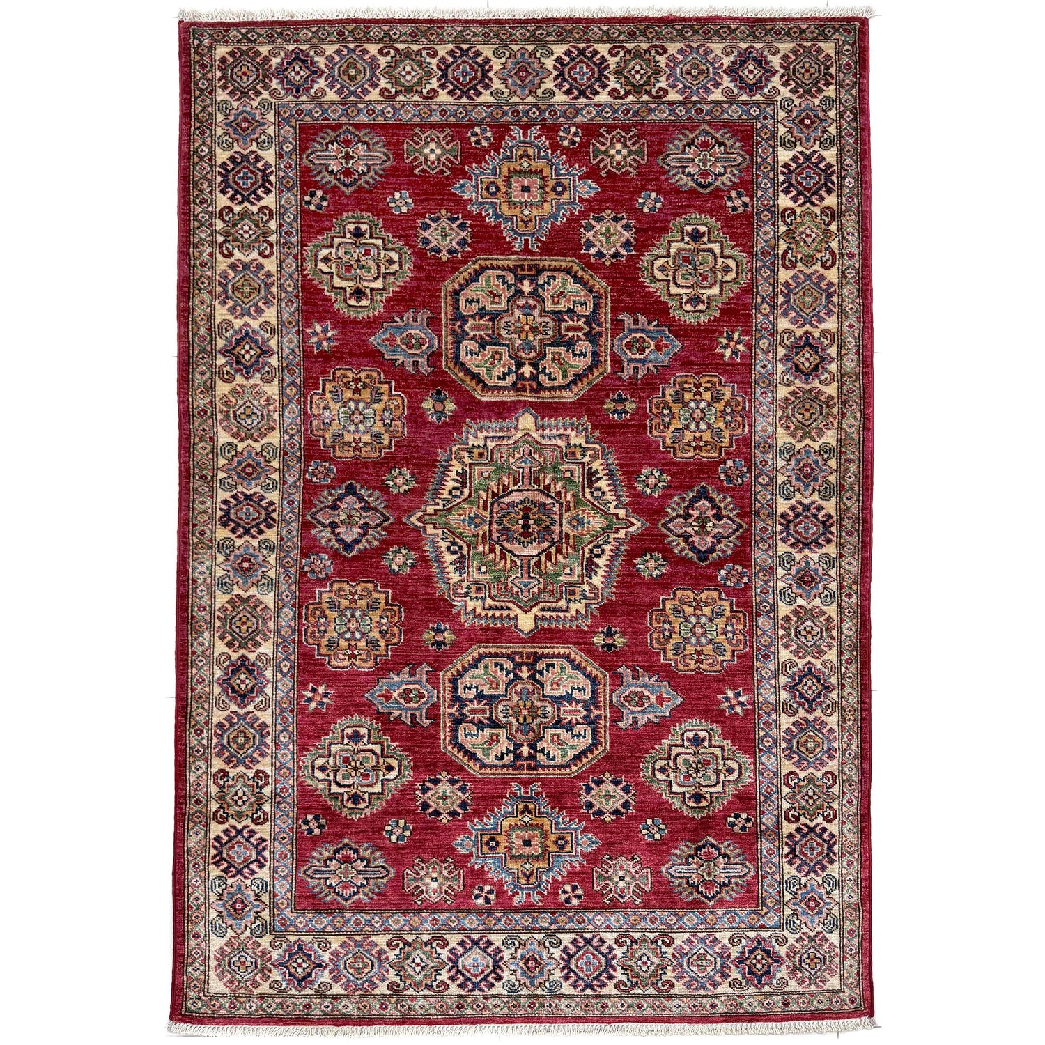 Luxury Kazak Qaleen 4' 0" x 5' 10" (ft) - No. G39610