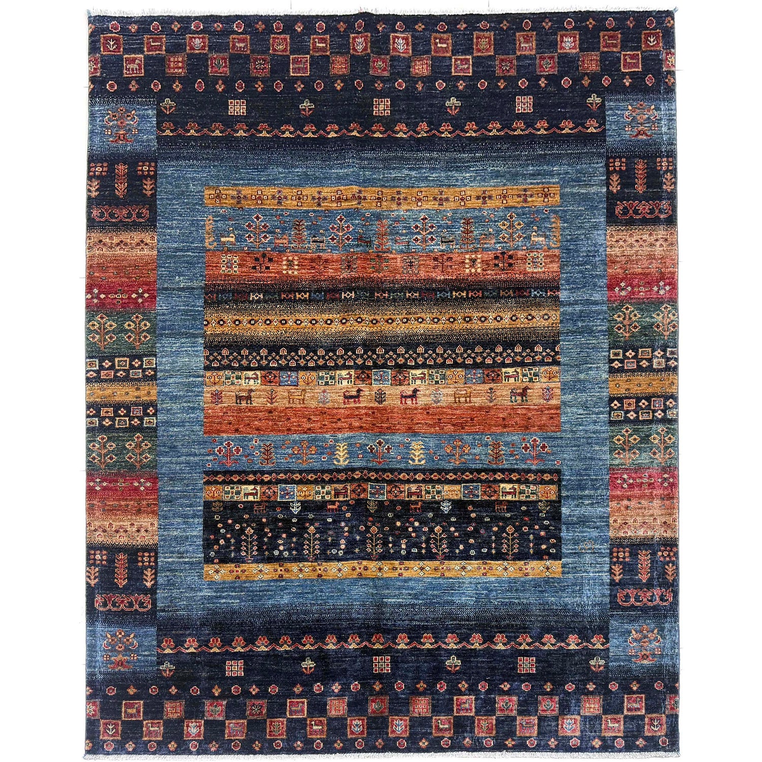 Hand-Knotted Shikargah Rug 5' 10" x 7' 6" (ft) - No. G39619