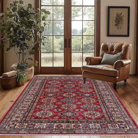 Supreme Kazak Carpet 5' 2" x 6' 6" (ft) - No. G39620