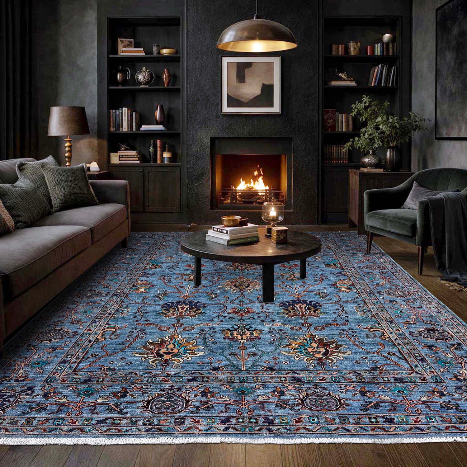 Contemporary Style Sultani Qaleen 5' 8" x 7' 9" (ft) - No. G39621