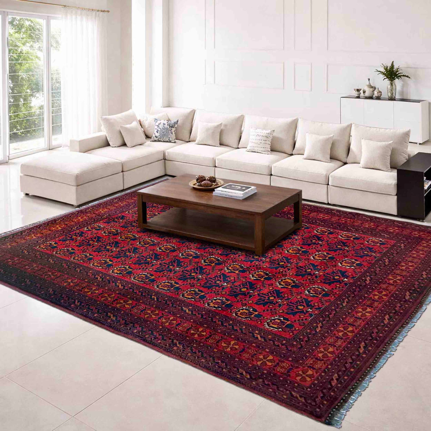 Handmade Khal Mohammadi Carpet 6' 6" x 9' 7" (ft) - No. G39683
