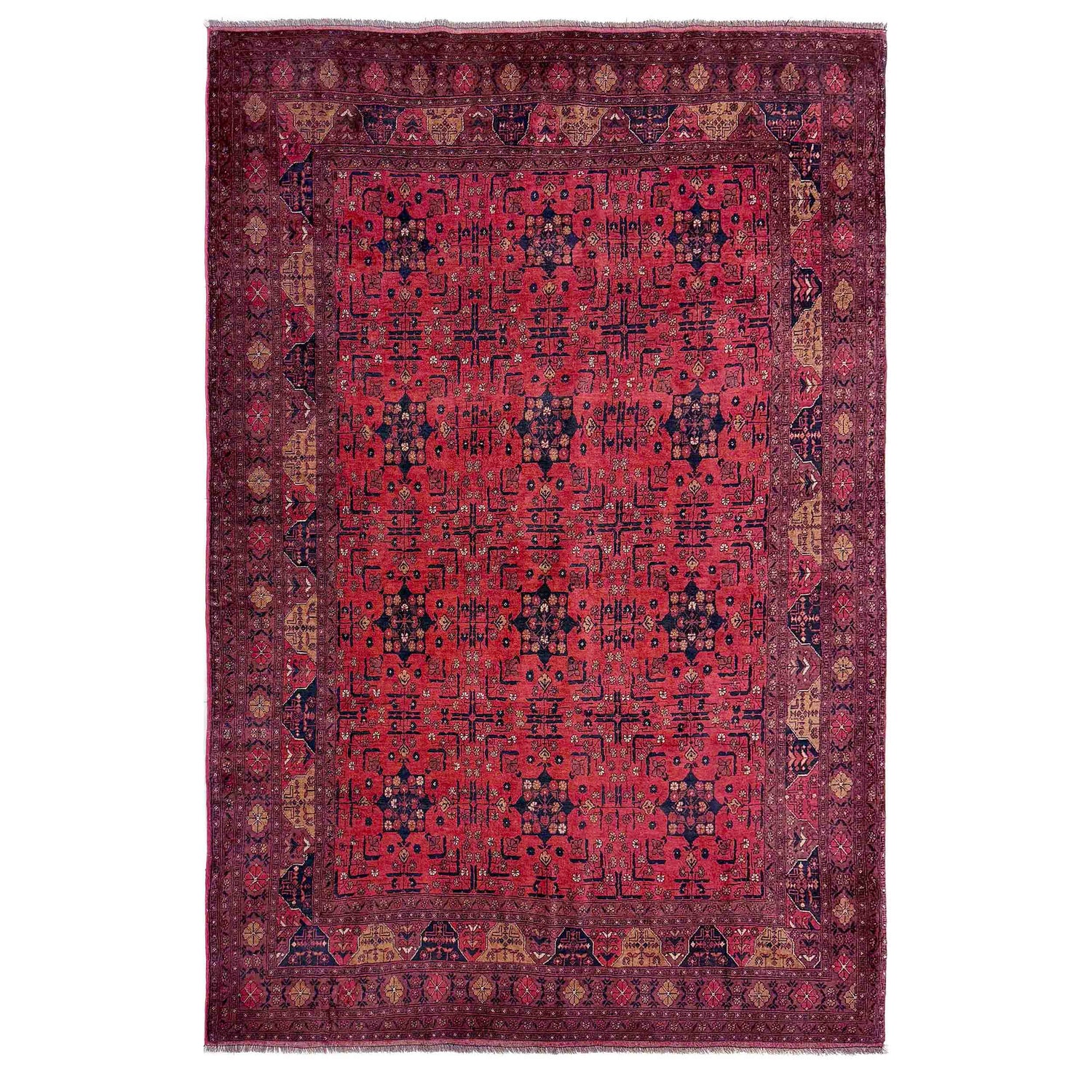 Red Khal Mohammadi Carpet 6' 8" x 9' 6" (ft) - No. G39685