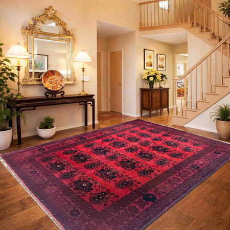 Red Khal Mohammadi Carpet 6' 4" x 9' 9" (ft) - No. G39686