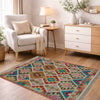 Handmade Vegetable Kilim 2' 9" x 3' 10" (ft) - No. G39701