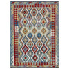 Handmade Vegetable Kelim 4' 11" x 6' 8" (ft) - No. G39789