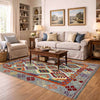 Handmade Vegetable Kilim 5' 0" x 6' 11" (ft) - No. G39797
