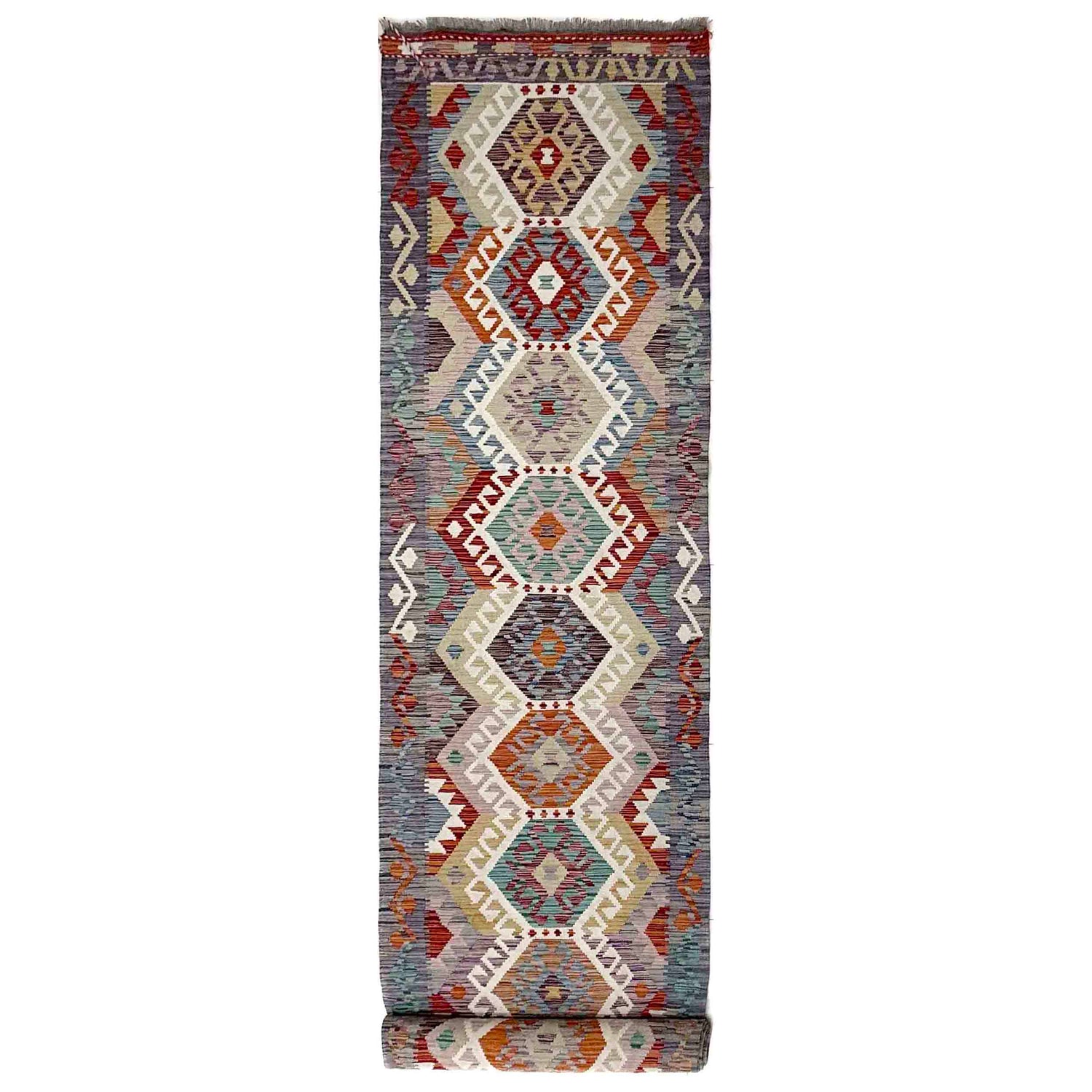 Vegetable Kelim Runner 2' 9" x 19' 0" (ft) - No. G39803