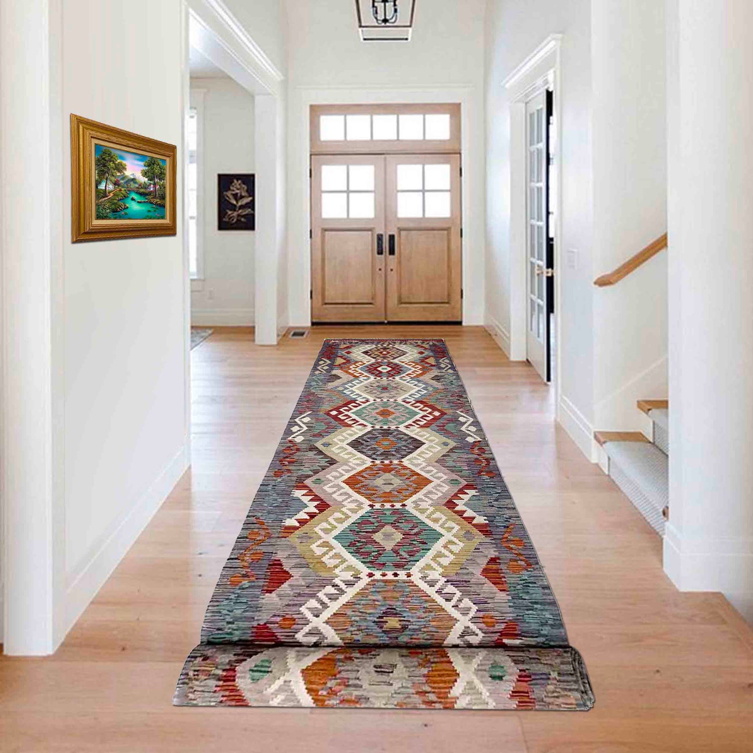 Vegetable Kelim Runner 2' 9" x 19' 0" (ft) - No. G39803