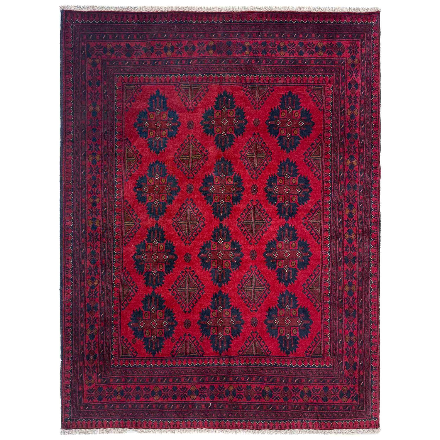 Red Color Khal Mohammadi Rug 5' 1" x 6' 3" (ft) - No. G39808