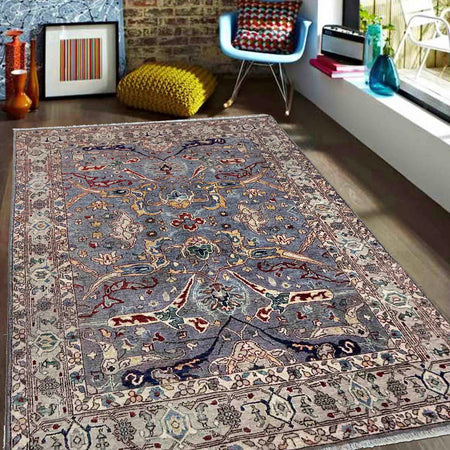Shikargah Hunting Scene Carpet 4' 11" x 7' 4" (ft) - No. G39809