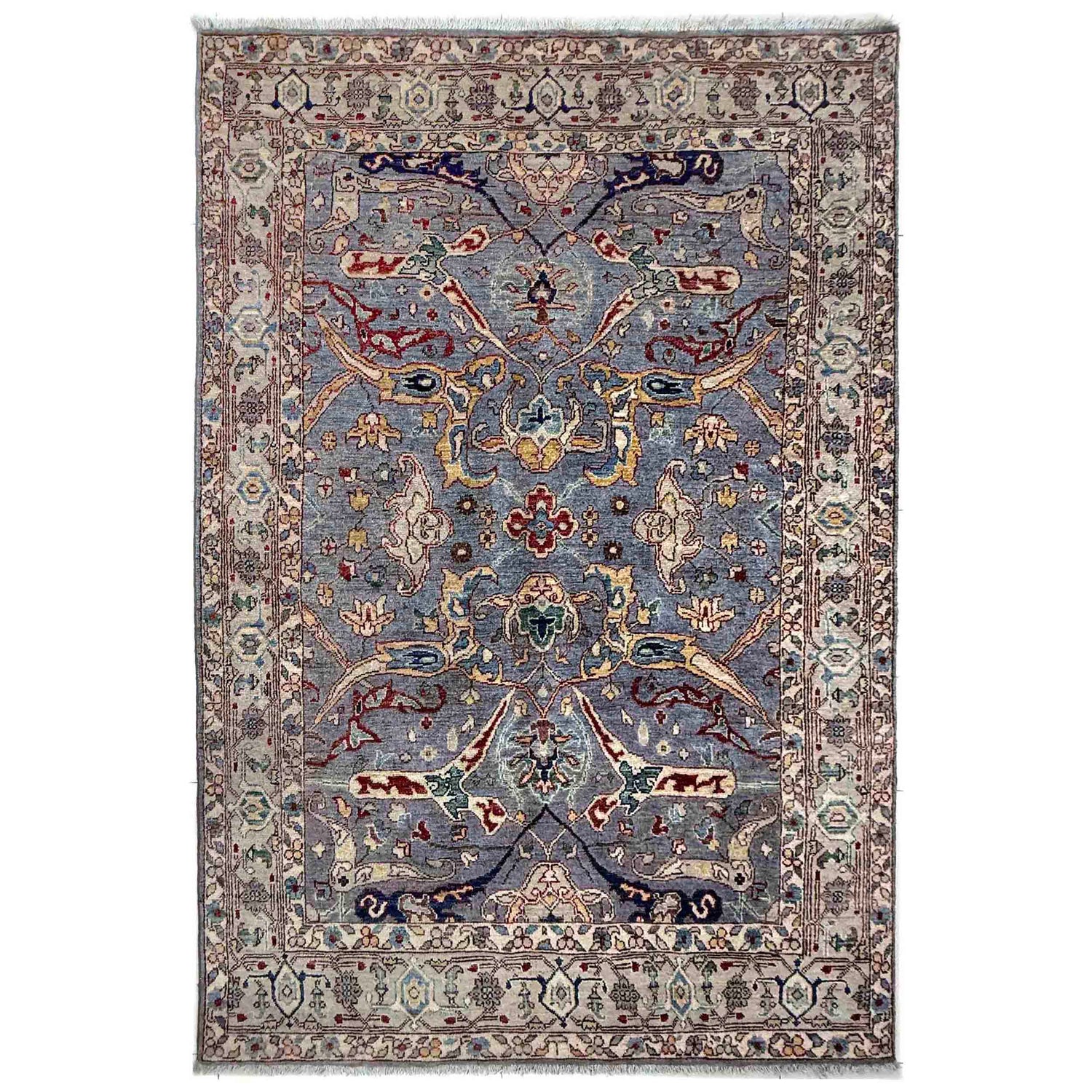 Shikargah Hunting Scene Carpet 4' 11" x 7' 4" (ft) - No. G39809