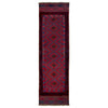 Red Color Mashwani Short Runner 2' 2" x 7' 10" (ft) - No. G40196