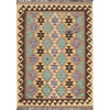 Handmade Vegetable Kilim 3' 3  x 4' 8 (ft) - No. P26391